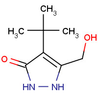 265643-77-4 4-tert-butyl-5-(hydroxymethyl)-1,2-dihydropyrazol-3-one chemical structure