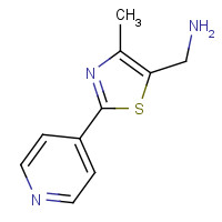 933742-59-7 (4-methyl-2-pyridin-4-yl-1,3-thiazol-5-yl)methanamine chemical structure