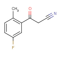 884504-23-8 3-(5-fluoro-2-methylphenyl)-3-oxopropanenitrile chemical structure