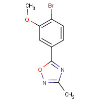 1231191-78-8 5-(4-bromo-3-methoxyphenyl)-3-methyl-1,2,4-oxadiazole chemical structure