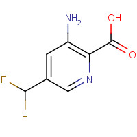 1386986-28-2 3-amino-5-(difluoromethyl)pyridine-2-carboxylic acid chemical structure