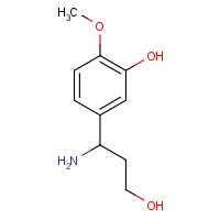 886366-32-1 5-(1-amino-3-hydroxypropyl)-2-methoxyphenol chemical structure