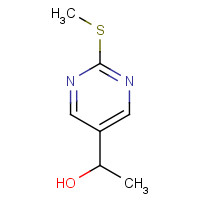 120717-47-7 1-(2-methylsulfanylpyrimidin-5-yl)ethanol chemical structure