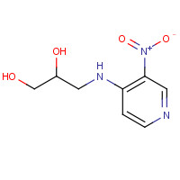 105630-60-2 3-[(3-nitropyridin-4-yl)amino]propane-1,2-diol chemical structure
