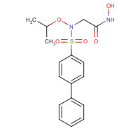 704888-90-4 N-hydroxy-2-[(4-phenylphenyl)sulfonyl-propan-2-yloxyamino]acetamide chemical structure