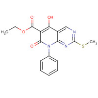 1253791-97-7 ethyl 5-hydroxy-2-methylsulfanyl-7-oxo-8-phenylpyrido[2,3-d]pyrimidine-6-carboxylate chemical structure