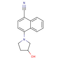 664362-70-3 4-(3-hydroxypyrrolidin-1-yl)naphthalene-1-carbonitrile chemical structure