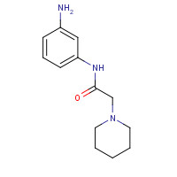 500119-40-4 N-(3-aminophenyl)-2-piperidin-1-ylacetamide chemical structure