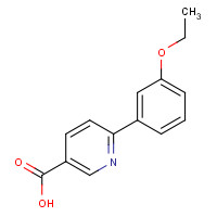1192155-03-5 6-(3-ethoxyphenyl)pyridine-3-carboxylic acid chemical structure