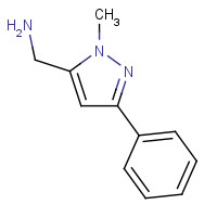 876728-39-1 (2-methyl-5-phenylpyrazol-3-yl)methanamine chemical structure