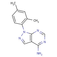 852313-96-3 1-(2,4-dimethylphenyl)pyrazolo[3,4-d]pyrimidin-4-amine chemical structure