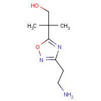 1244059-92-4 2-[3-(2-aminoethyl)-1,2,4-oxadiazol-5-yl]-2-methylpropan-1-ol chemical structure