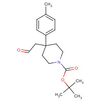 716359-96-5 tert-butyl 4-(4-methylphenyl)-4-(2-oxoethyl)piperidine-1-carboxylate chemical structure