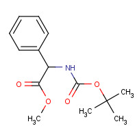 169512-94-1 methyl 2-[(2-methylpropan-2-yl)oxycarbonylamino]-2-phenylacetate chemical structure