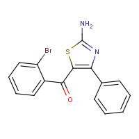 1361414-45-0 (2-amino-4-phenyl-1,3-thiazol-5-yl)-(2-bromophenyl)methanone chemical structure