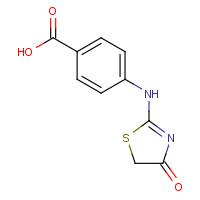 82365-56-8 4-[(4-oxo-1,3-thiazol-2-yl)amino]benzoic acid chemical structure