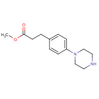 198627-54-2 methyl 3-(4-piperazin-1-ylphenyl)propanoate chemical structure