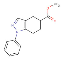 52834-64-7 methyl 1-phenyl-4,5,6,7-tetrahydroindazole-5-carboxylate chemical structure