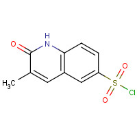 1181714-73-7 3-methyl-2-oxo-1H-quinoline-6-sulfonyl chloride chemical structure