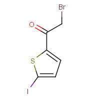 34800-30-1 2-bromo-1-(5-iodothiophen-2-yl)ethanone chemical structure