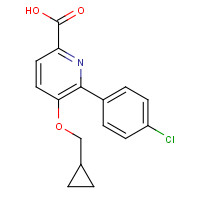 1364677-94-0 6-(4-chlorophenyl)-5-(cyclopropylmethoxy)pyridine-2-carboxylic acid chemical structure