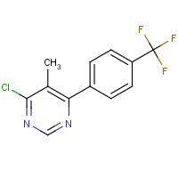 637352-97-7 4-chloro-5-methyl-6-[4-(trifluoromethyl)phenyl]pyrimidine chemical structure