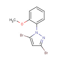 1245052-47-4 3,5-dibromo-1-(2-methoxyphenyl)pyrazole chemical structure