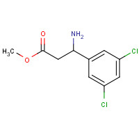 754970-69-9 methyl 3-amino-3-(3,5-dichlorophenyl)propanoate chemical structure