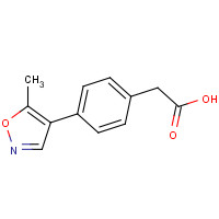 953780-22-8 2-[4-(5-methyl-1,2-oxazol-4-yl)phenyl]acetic acid chemical structure