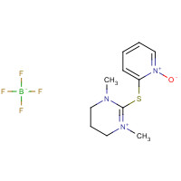 366821-61-6 1,3-dimethyl-2-(1-oxidopyridin-1-ium-2-yl)sulfanyl-5,6-dihydro-4H-pyrimidin-1-ium;tetrafluoroborate chemical structure
