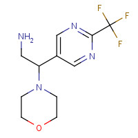 1192570-20-9 2-morpholin-4-yl-2-[2-(trifluoromethyl)pyrimidin-5-yl]ethanamine chemical structure