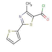 640743-63-1 4-methyl-2-thiophen-2-yl-1,3-thiazole-5-carbonyl chloride chemical structure