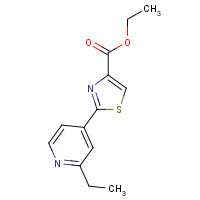 630410-54-7 ethyl 2-(2-ethylpyridin-4-yl)-1,3-thiazole-4-carboxylate chemical structure