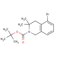1430563-85-1 tert-butyl 5-bromo-3,3-dimethyl-1,4-dihydroisoquinoline-2-carboxylate chemical structure