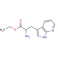 170845-94-0 ethyl 2-amino-3-(1H-pyrrolo[2,3-b]pyridin-3-yl)propanoate chemical structure