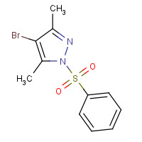 130874-32-7 1-(benzenesulfonyl)-4-bromo-3,5-dimethylpyrazole chemical structure