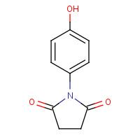 10187-21-0 1-(4-hydroxyphenyl)pyrrolidine-2,5-dione chemical structure