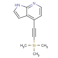 1015609-91-2 trimethyl-[2-(1H-pyrrolo[2,3-b]pyridin-4-yl)ethynyl]silane chemical structure