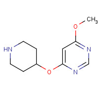 1263387-61-6 4-methoxy-6-piperidin-4-yloxypyrimidine chemical structure