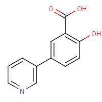23380-76-9 2-hydroxy-5-pyridin-3-ylbenzoic acid chemical structure