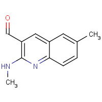 1393579-28-6 6-methyl-2-(methylamino)quinoline-3-carbaldehyde chemical structure