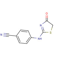828298-25-5 4-[(4-oxo-1,3-thiazol-2-yl)amino]benzonitrile chemical structure