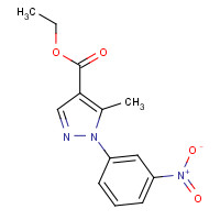 209539-45-7 ethyl 5-methyl-1-(3-nitrophenyl)pyrazole-4-carboxylate chemical structure