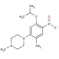 1462950-88-4 1-methyl-4-(2-methyl-4-nitro-5-propan-2-yloxyphenyl)piperazine chemical structure