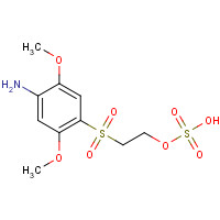26672-24-2 2-(4-amino-2,5-dimethoxyphenyl)sulfonylethyl hydrogen sulfate chemical structure