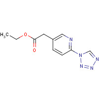 1374358-12-9 ethyl 2-[6-(tetrazol-1-yl)pyridin-3-yl]acetate chemical structure