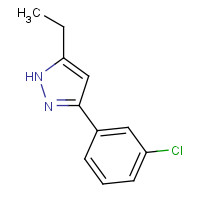 1439307-63-7 3-(3-chlorophenyl)-5-ethyl-1H-pyrazole chemical structure