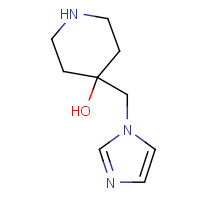 1033693-17-2 4-(imidazol-1-ylmethyl)piperidin-4-ol chemical structure