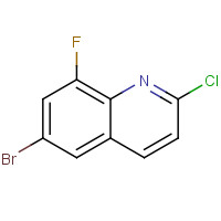 1215767-81-9 6-bromo-2-chloro-8-fluoroquinoline chemical structure