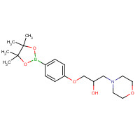 756520-73-7 1-morpholin-4-yl-3-[4-(4,4,5,5-tetramethyl-1,3,2-dioxaborolan-2-yl)phenoxy]propan-2-ol chemical structure